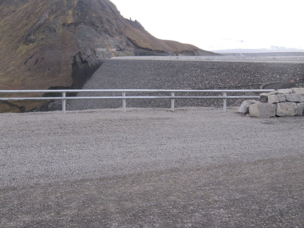Við Kárahnjúkavirkjun í sept. 2009