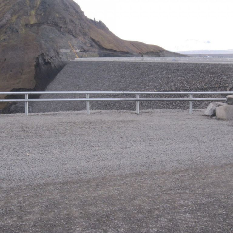 Við Kárahnjúkavirkjun í sept. 2009